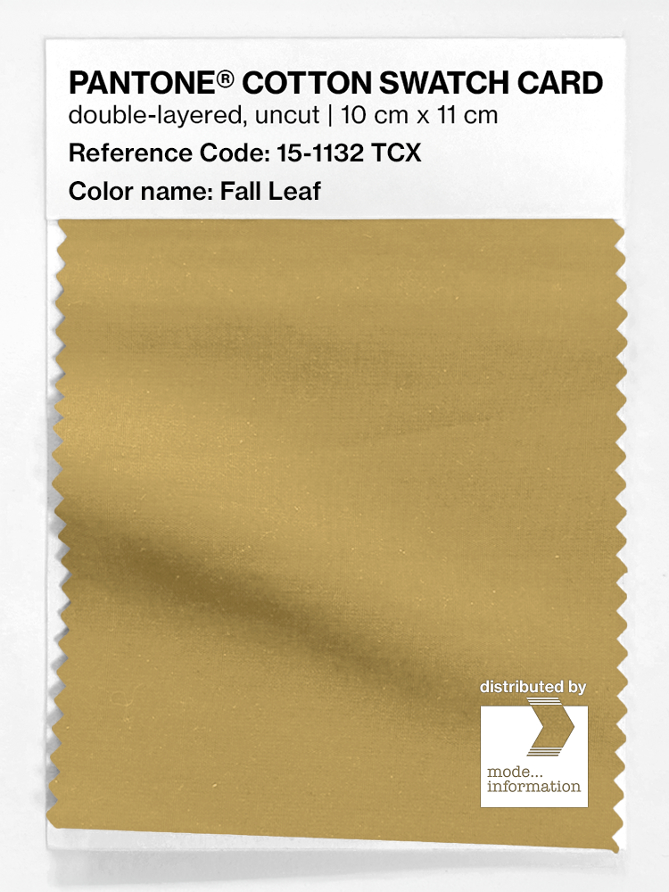 Product image 1 of the product “PANTONE® COTTON SWATCH CARD 15-1132 TCX Fall Leaf ”