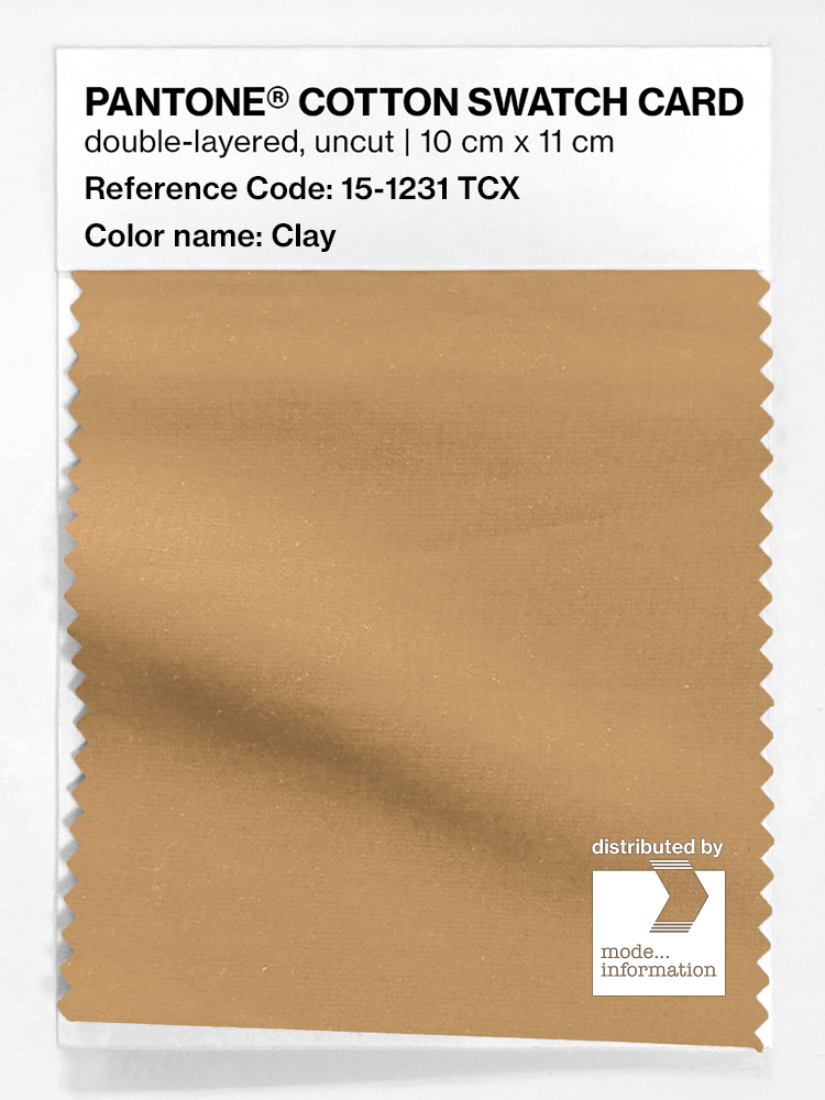 Artikelbild 1 des Artikels “PANTONE® COTTON SWATCH CARD 15-1231 TCX Clay “