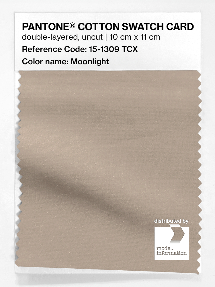 Product image 1 of the product “PANTONE® COTTON SWATCH CARD 15-1309 TCX Moonlight ”