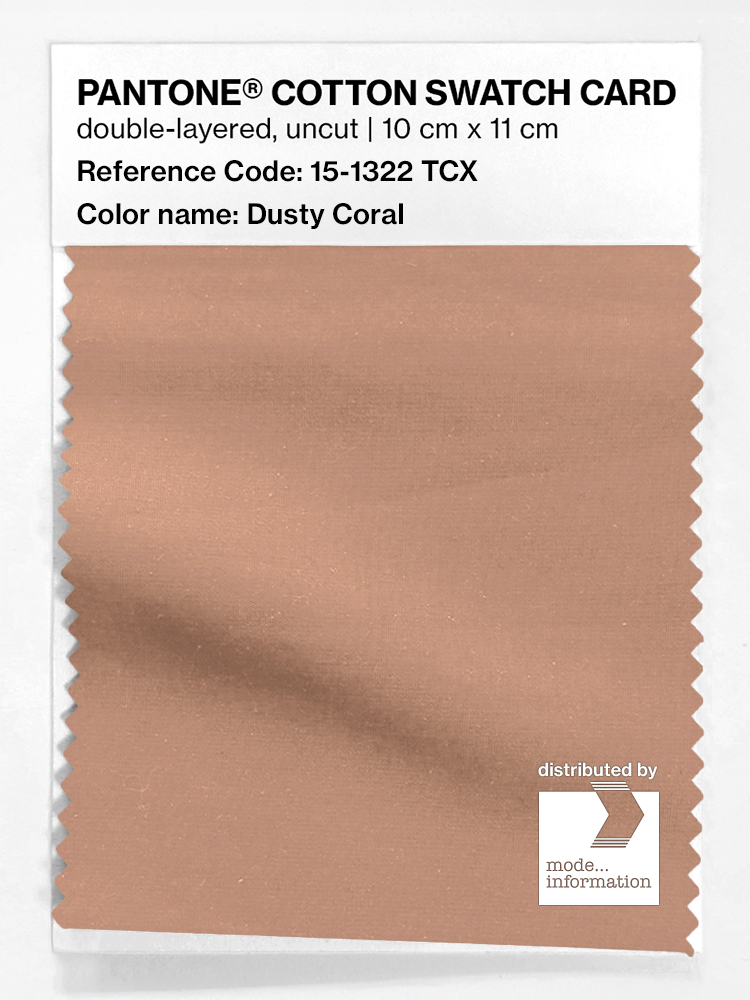 Artikelbild 1 des Artikels “PANTONE® COTTON SWATCH CARD 15-1322 TCX Dusty Coral “