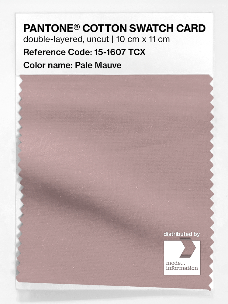 Product image 1 of the product “PANTONE® COTTON SWATCH CARD 15-1607 TCX Pale Mauve ”
