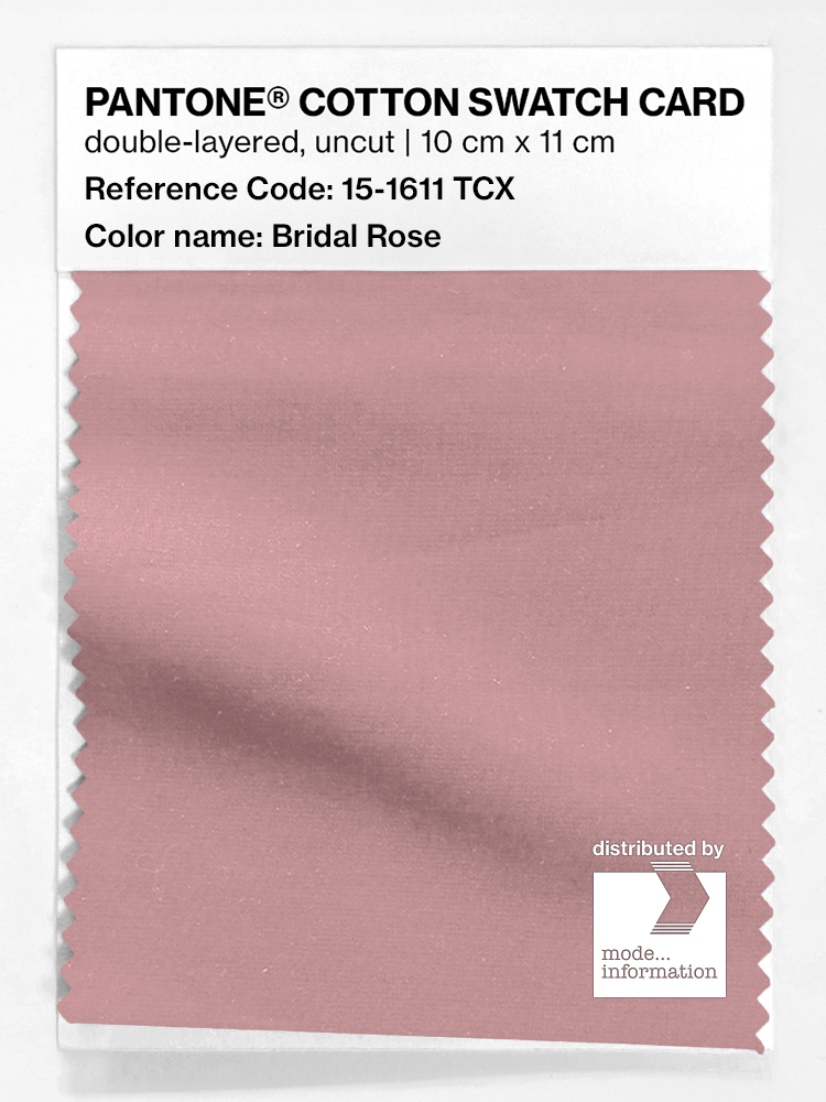 Product image 1 of the product “PANTONE® COTTON SWATCH CARD 15-1611 TCX Bridal Rose ”