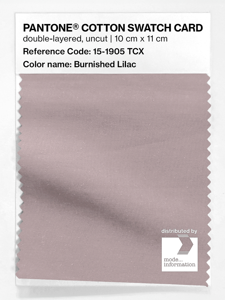 Product image 1 of the product “PANTONE® COTTON SWATCH CARD 15-1905 TCX Burnished Lilac ”