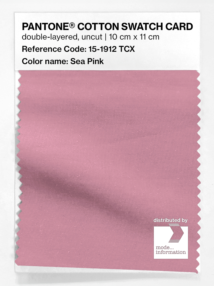 Product image 1 of the product “PANTONE® COTTON SWATCH CARD 15-1912 TCX Sea Pink ”