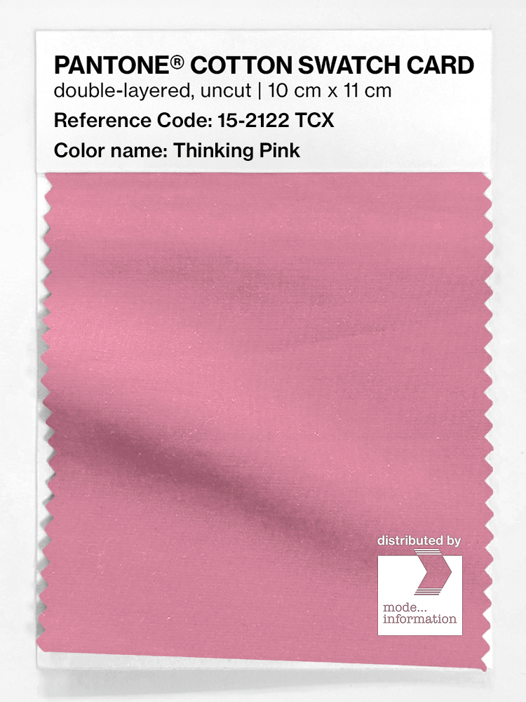 Product image 1 of the product “PANTONE® COTTON SWATCH CARD 15-2122 TCX Thinking Pink ”