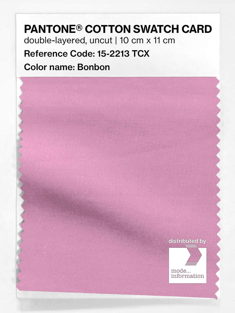 Product image 1 of the product “PANTONE® COTTON SWATCH CARD 15-2213 TCX Bonbon ”