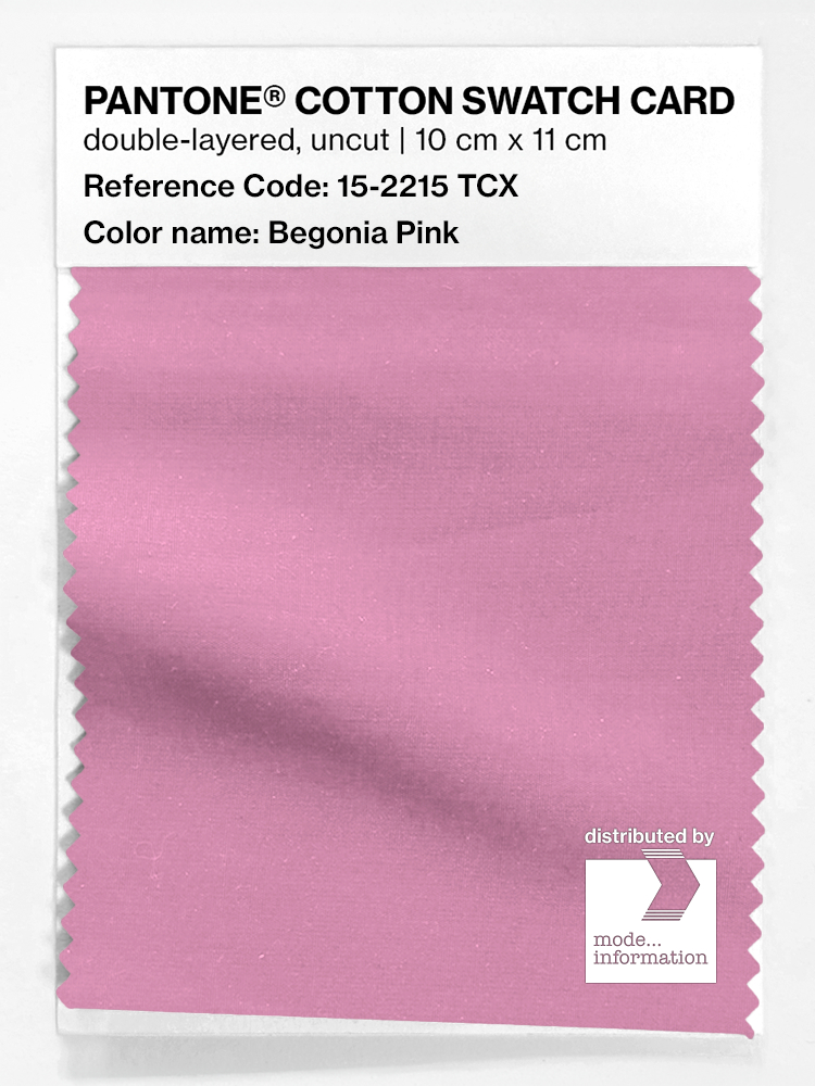 Artikelbild 1 des Artikels “PANTONE® COTTON SWATCH CARD 15-2215 TCX Begonia Pink “