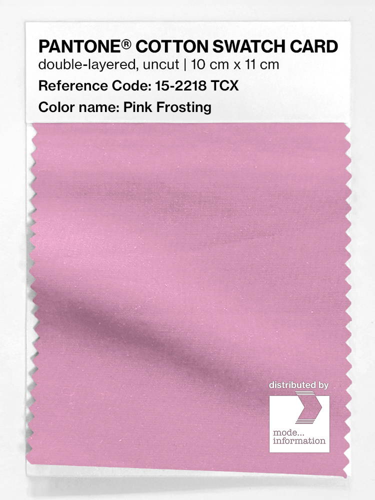 Product image 1 of the product “PANTONE® COTTON SWATCH CARD 15-2218 TCX Pink Frosting ”