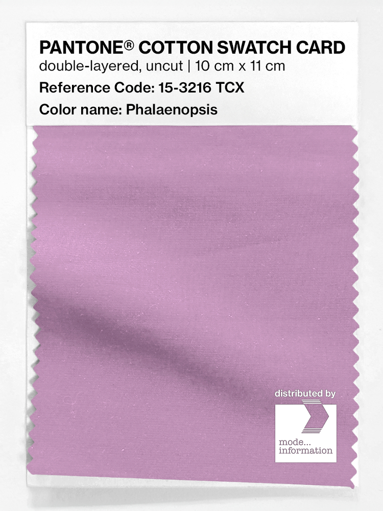 Product image 1 of the product “PANTONE® COTTON SWATCH CARD 15-3216 TCX Phalaenopsis ”