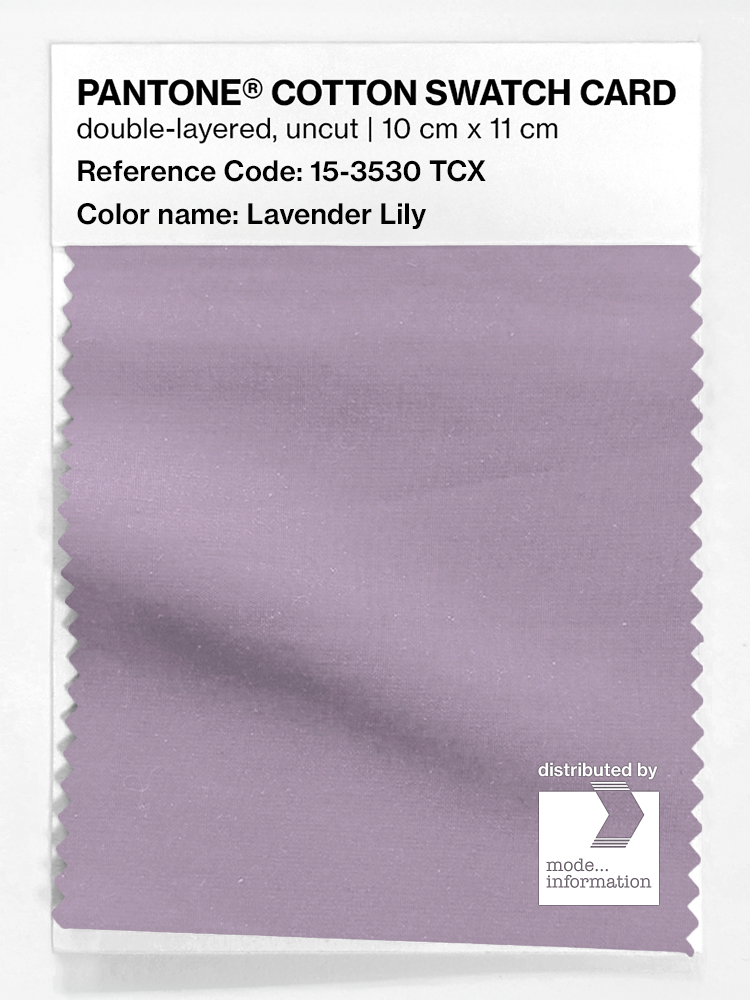 Product image 1 of the product “PANTONE® COTTON SWATCH CARD 15-3530 TCX Lavender Lily ”