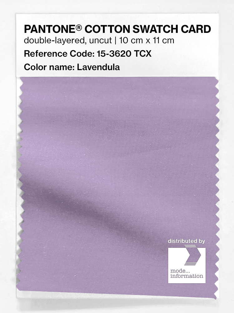 Product image 1 of the product “PANTONE® COTTON SWATCH CARD 15-3620 TCX Lavendula ”