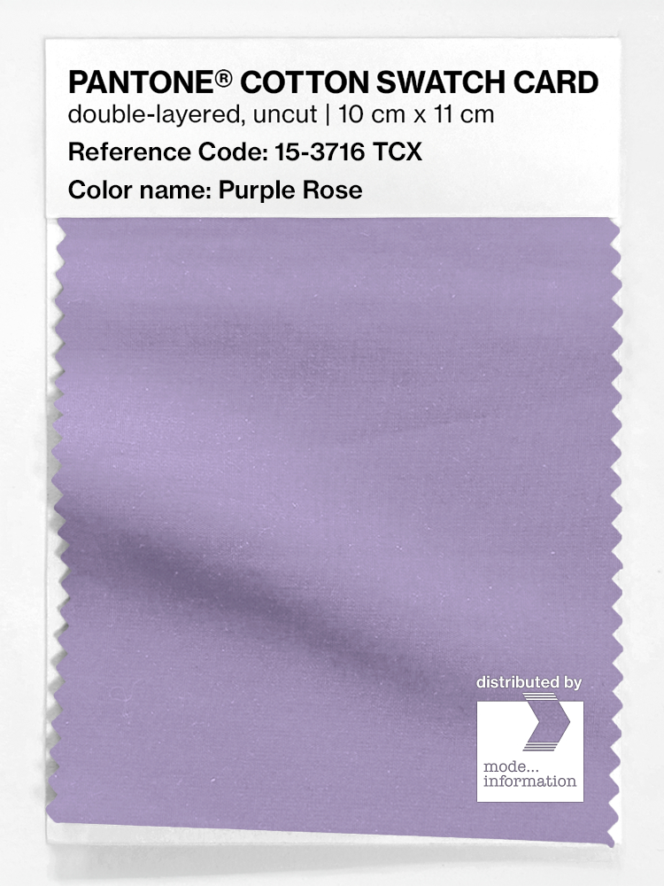 Product image 1 of the product “PANTONE® COTTON SWATCH CARD 15-3716 TCX Purple Rose ”