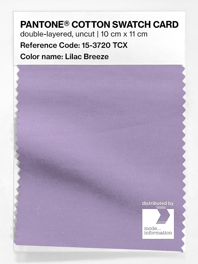 Product image 1 of the product “PANTONE® COTTON SWATCH CARD 15-3720 TCX Lilac Breeze ”