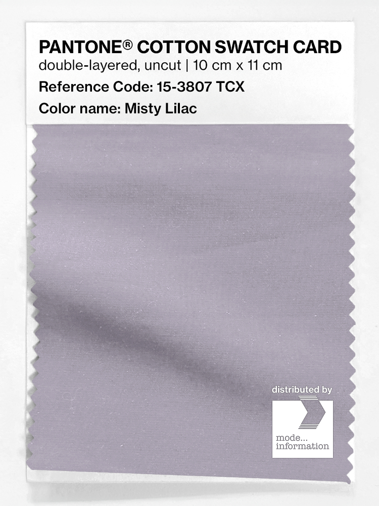 Product image 1 of the product “PANTONE® COTTON SWATCH CARD 15-3807 TCX Misty Lilac ”