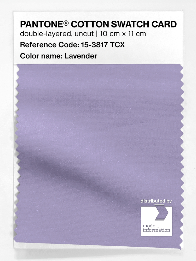 Product image 1 of the product “PANTONE® COTTON SWATCH CARD 15-3817 TCX Lavender ”