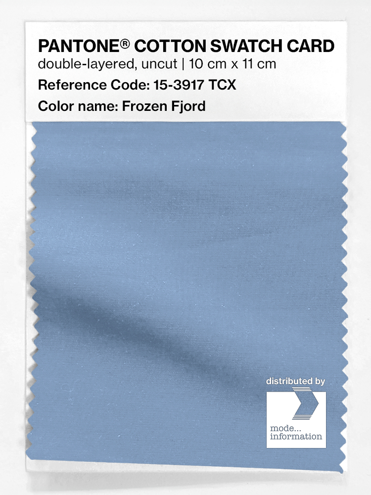 Product image 1 of the product “PANTONE® COTTON SWATCH CARD 15-3917 TCX Frozen Fjord ”