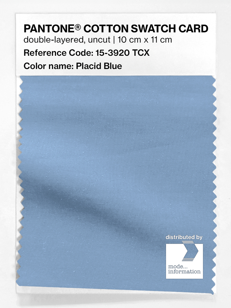 Artikelbild 1 des Artikels “PANTONE® COTTON SWATCH CARD 15-3920 TCX Placid Blue “