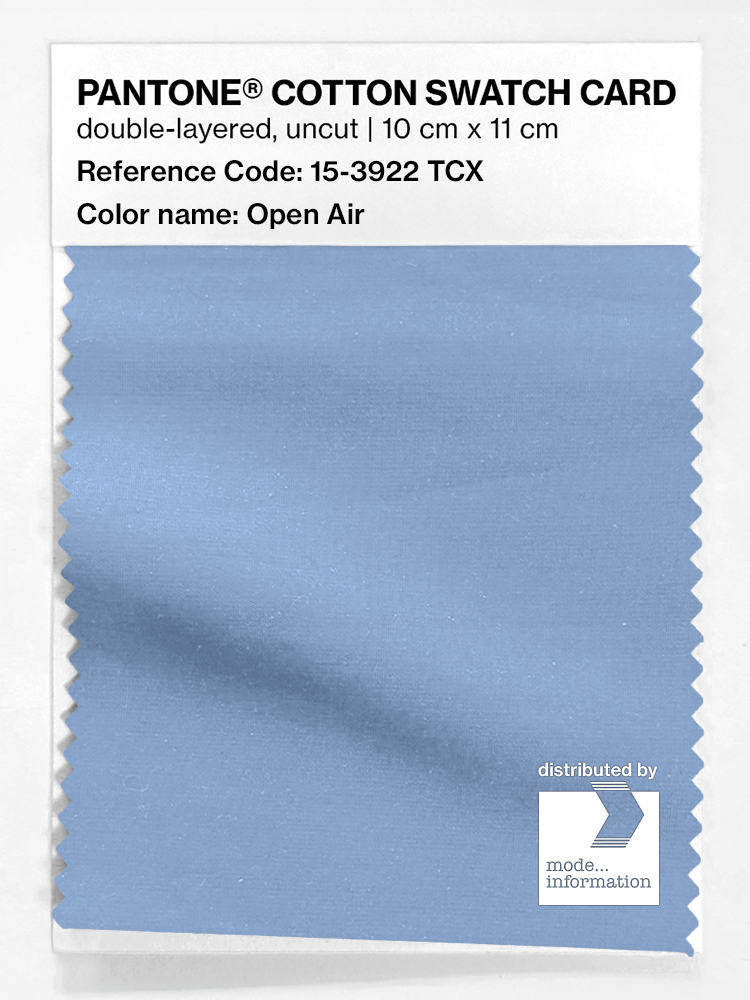 Product image 1 of the product “PANTONE® COTTON SWATCH CARD 15-3922 TCX Open Air ”