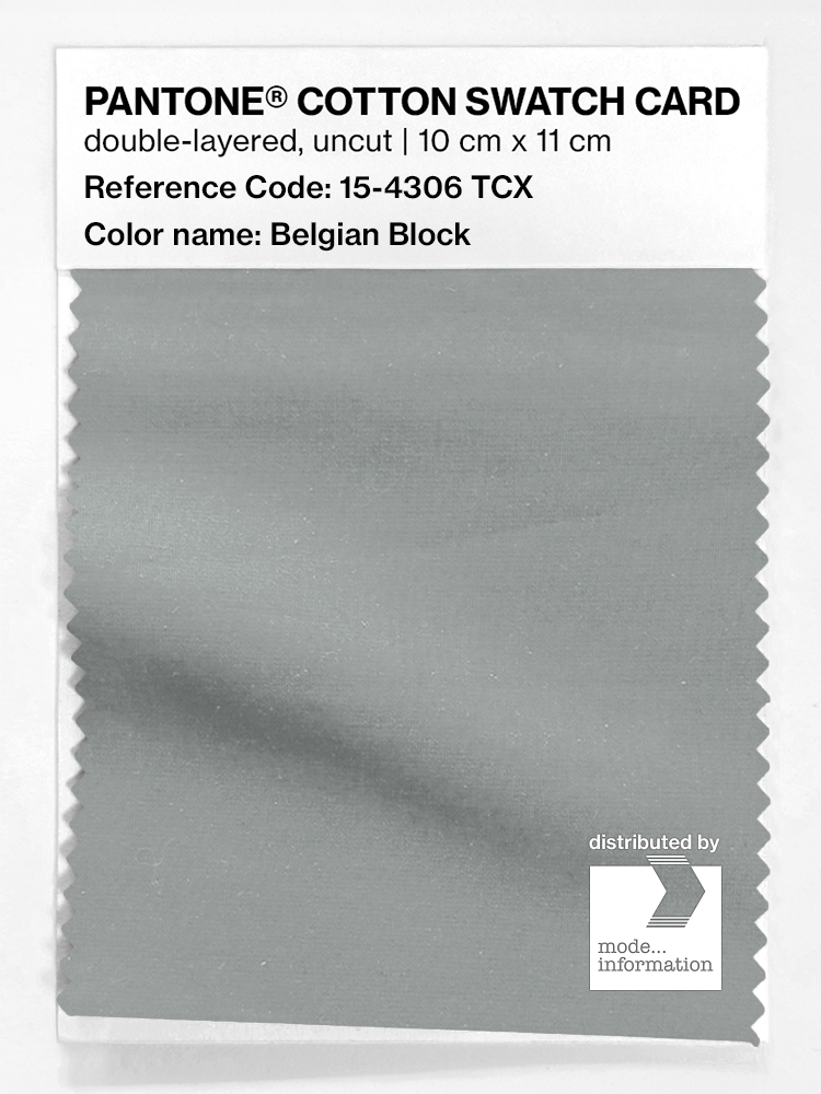 Product image 1 of the product “PANTONE® COTTON SWATCH CARD 15-4306 TCX Belgian Block ”