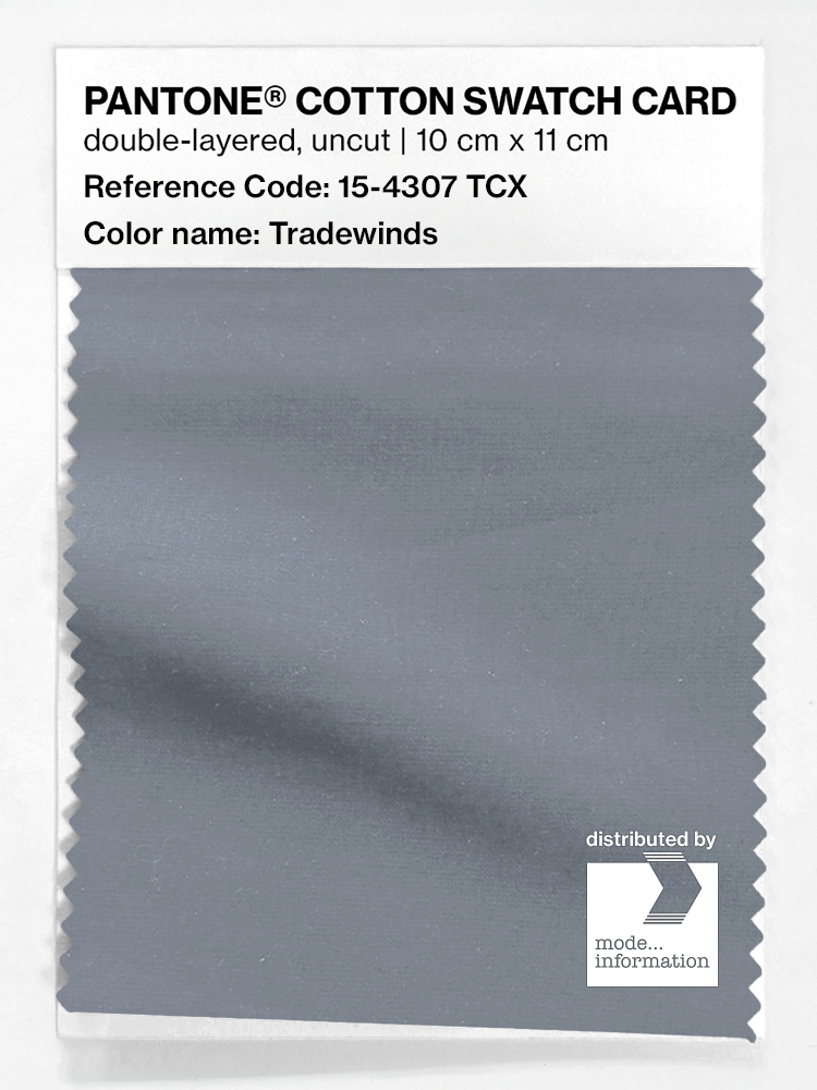 Product image 1 of the product “PANTONE® COTTON SWATCH CARD 15-4307 TCX Tradewinds ”
