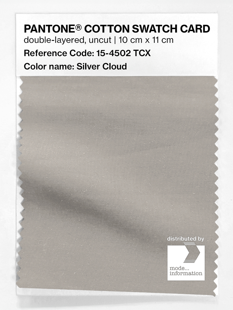 Artikelbild 1 des Artikels “PANTONE® COTTON SWATCH CARD 15-4502 TCX Silver Cloud “