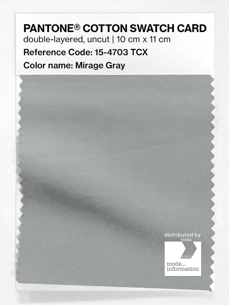 Artikelbild 1 des Artikels “PANTONE® COTTON SWATCH CARD 15-4703 TCX Mirage Gray “