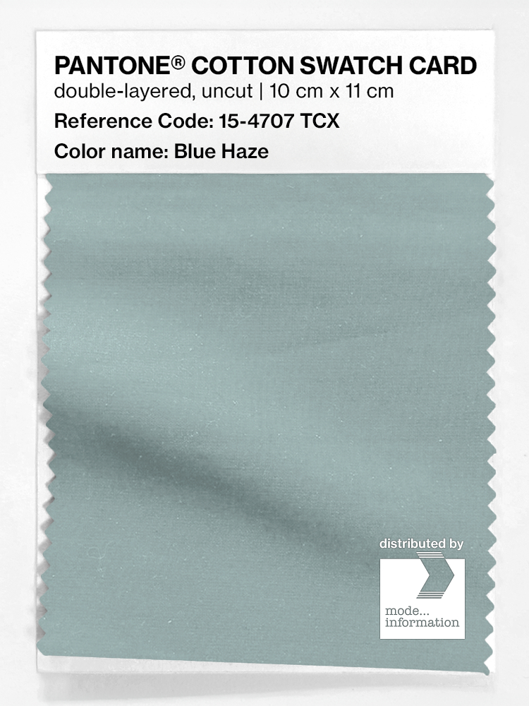 Product image 1 of the product “PANTONE® COTTON SWATCH CARD 15-4707 TCX Blue Haze ”