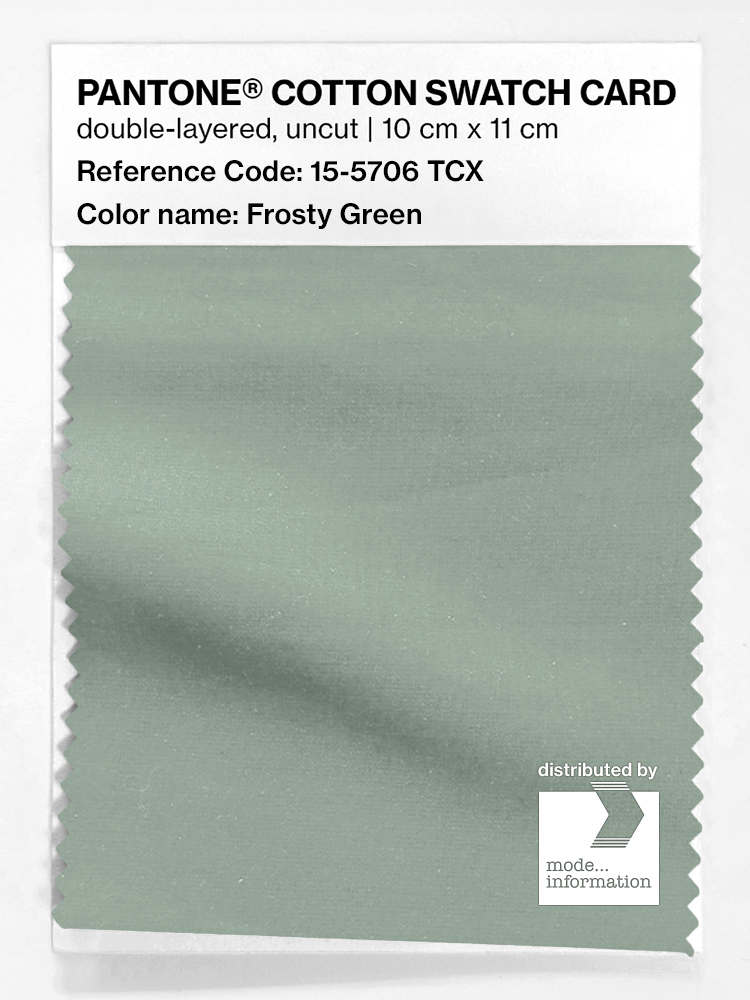 Artikelbild 1 des Artikels “PANTONE® COTTON SWATCH CARD 15-5706 TCX Frosty Green “