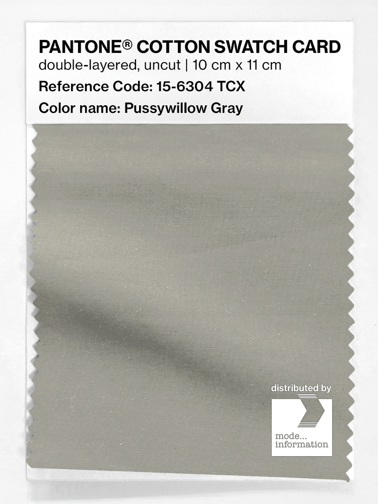 Artikelbild 1 des Artikels “PANTONE® COTTON SWATCH CARD 15-6304 TCX Pussywillow Gray “