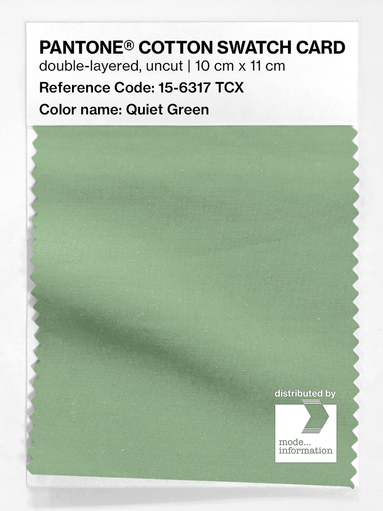 Artikelbild 1 des Artikels “PANTONE® COTTON SWATCH CARD 15-6317 TCX Quiet Green “