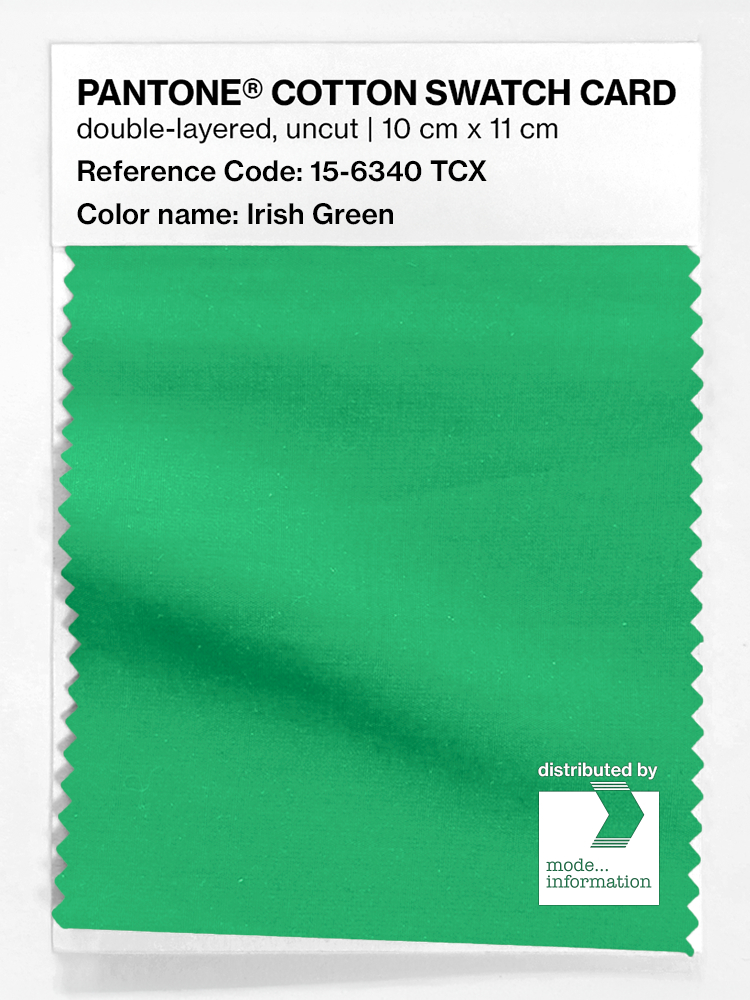 Artikelbild 1 des Artikels “PANTONE® COTTON SWATCH CARD 15-6340 TCX Irish Green “