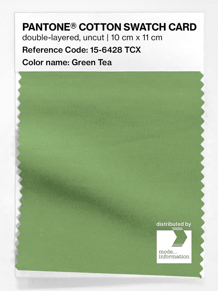 Artikelbild 1 des Artikels “PANTONE® COTTON SWATCH CARD 15-6428 TCX Green Tea “