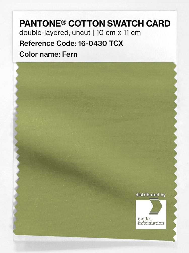 Product image 1 of the product “PANTONE® COTTON SWATCH CARD 16-0430 TCX Fern ”