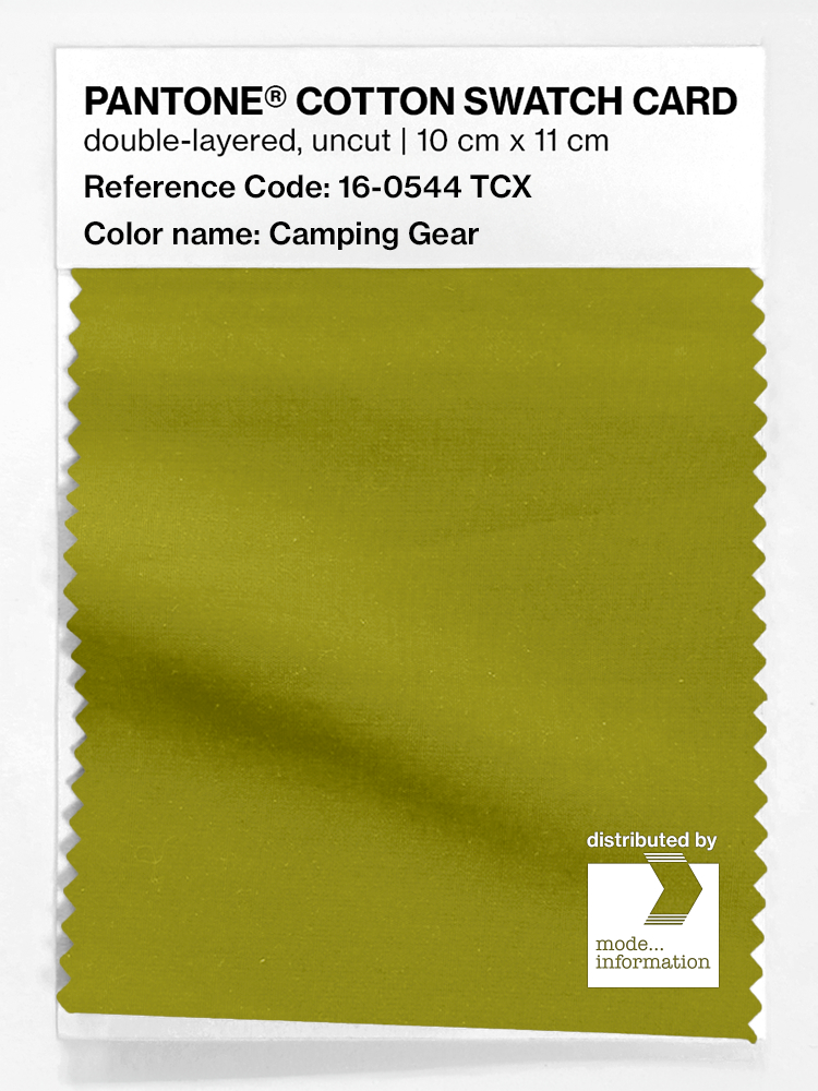 Product image 1 of the product “PANTONE® COTTON SWATCH CARD 16-0544 TCX Camping Gear ”