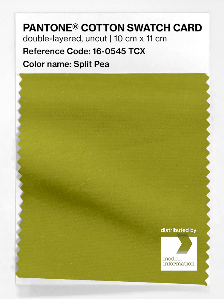 Product image 1 of the product “PANTONE® COTTON SWATCH CARD 16-0545 TCX Split Pea ”