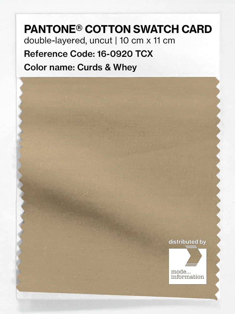 Product image 1 of the product “PANTONE® COTTON SWATCH CARD 16-0920 TCX Curds & Whey ”