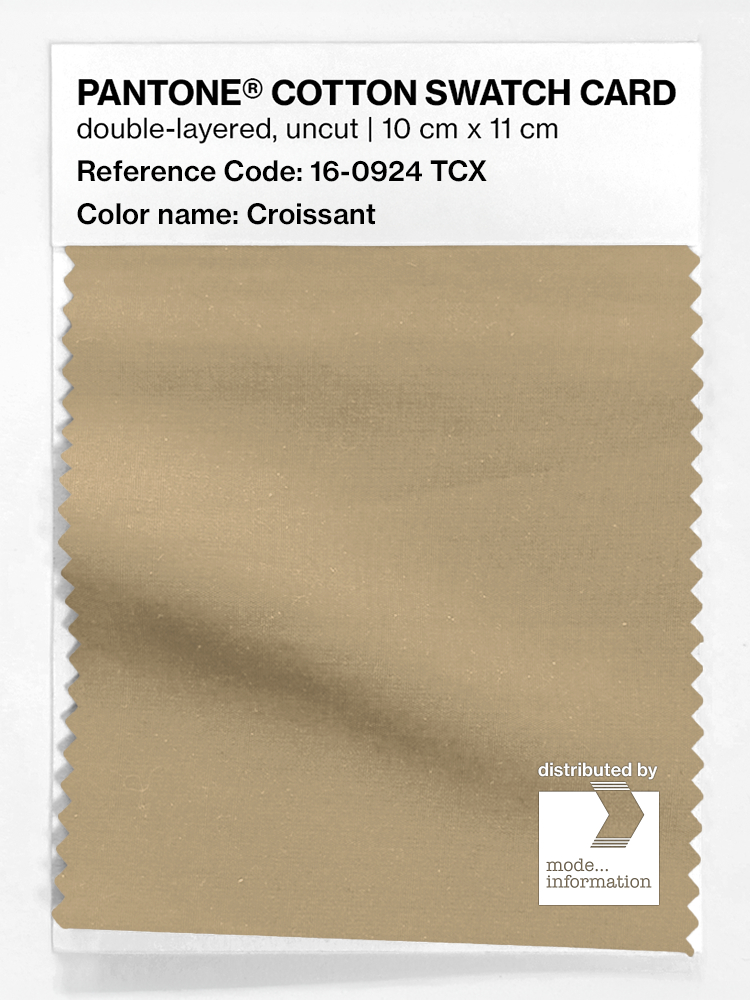 Product image 1 of the product “PANTONE® COTTON SWATCH CARD 16-0924 TCX Croissant ”