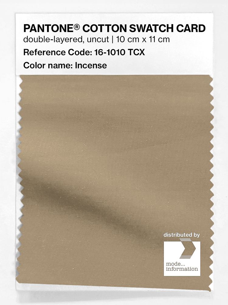 Product image 1 of the product “PANTONE® COTTON SWATCH CARD 16-1010 TCX Incense ”