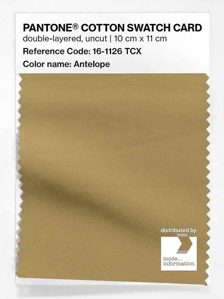 Product image 1 of the product “PANTONE® COTTON SWATCH CARD 16-1126 TCX Antelope ”