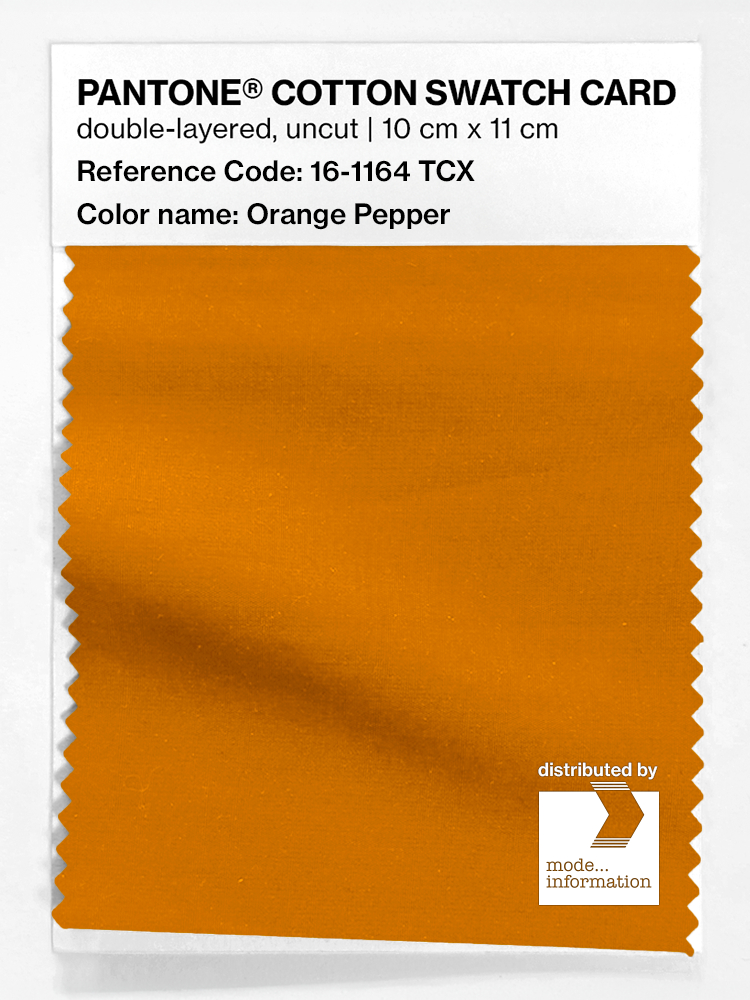 Artikelbild 1 des Artikels “PANTONE® COTTON SWATCH CARD 16-1164 TCX Orange Pepper “