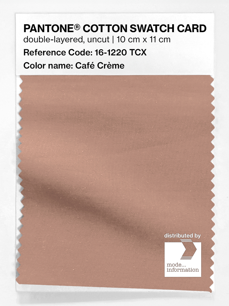 Product image 1 of the product “PANTONE® COTTON SWATCH CARD 16-1220 TCX Café Crème ”