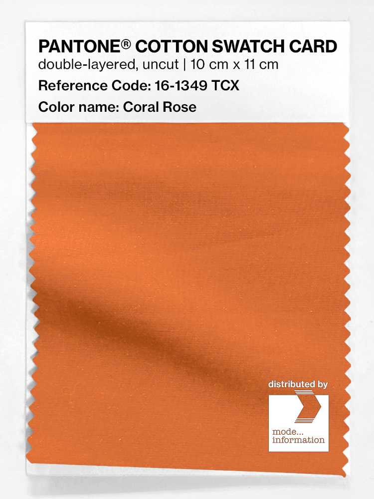 Artikelbild 1 des Artikels “PANTONE® COTTON SWATCH CARD 16-1349 TCX Coral Rose “