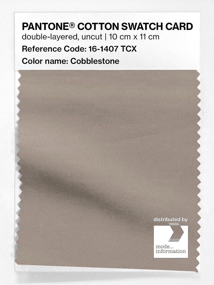 Artikelbild 1 des Artikels “PANTONE® COTTON SWATCH CARD 16-1407 TCX Cobblestone “