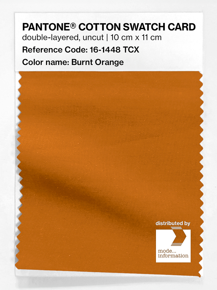 Artikelbild 1 des Artikels “PANTONE® COTTON SWATCH CARD 16-1448 TCX Burnt Orange “