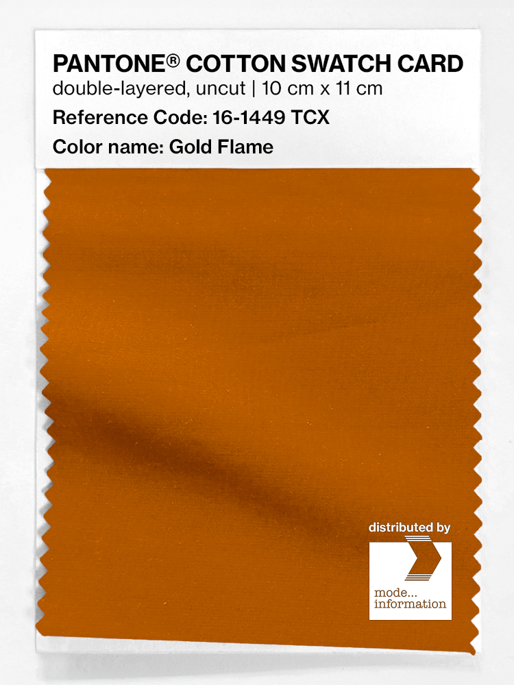 Artikelbild 1 des Artikels “PANTONE® COTTON SWATCH CARD 16-1449 TCX Gold Flame “