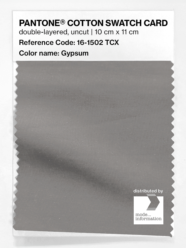 Product image 1 of the product “PANTONE® COTTON SWATCH CARD 16-1502 TCX Gypsum ”