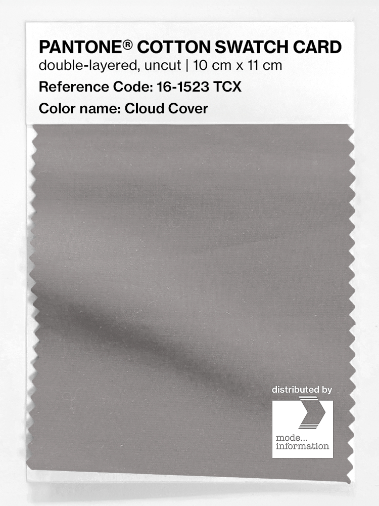 Product image 1 of the product “PANTONE® COTTON SWATCH CARD 16-1523 TCX Cloud Cover ”