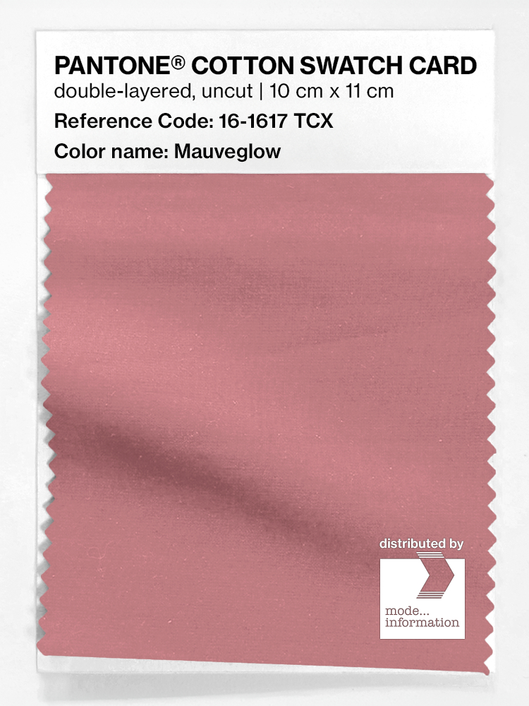 Product image 1 of the product “PANTONE® COTTON SWATCH CARD 16-1617 TCX Mauveglow ”