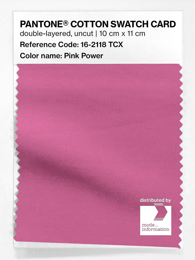 Product image 1 of the product “PANTONE® COTTON SWATCH CARD 16-2118 TCX Pink Power ”