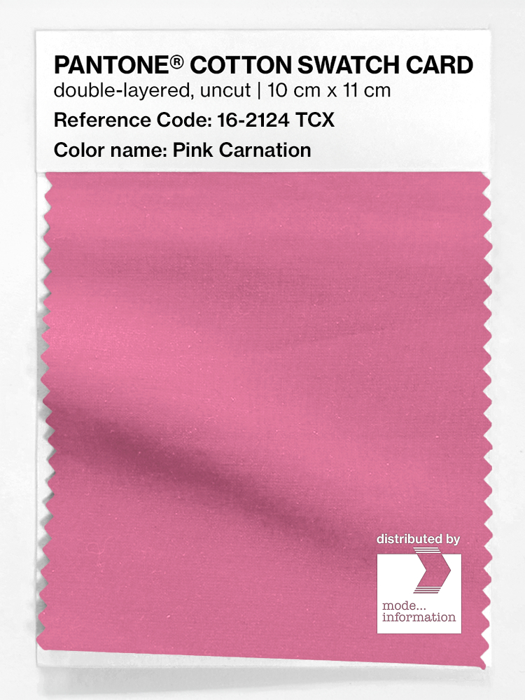 Product image 1 of the product “PANTONE® COTTON SWATCH CARD 16-2124 TCX Pink Carnation ”